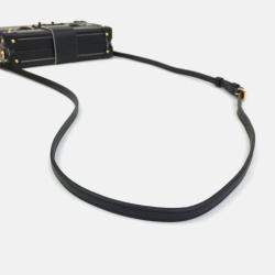 Pre Owned Louis Vuitton Petite Malle Black Monogram Canvas Clutch Bag