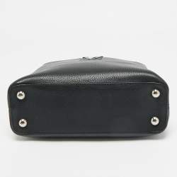 Pre Owned حقيبة لويس فيتون كابوسين بيثون جلد أزرق بحري/بيج بي بي