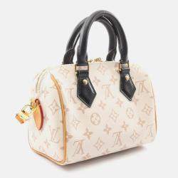 Pre Owned Louis Vuitton Speedy Bandouliere 20 Tricolour Monogram Coated Canvas Leather Handbag