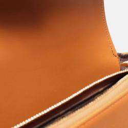 Pre Owned Louis Vuitton Swing Brown Calfskin Coated Canvas Leather Handbag