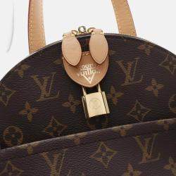 Pre Owned Louis Vuitton Moon Monogram Coated Canvas Leather Backpack Bag