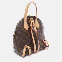Pre Owned Louis Vuitton Moon Monogram Coated Canvas Leather Backpack Bag