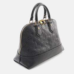 Pre Owned Louis Vuitton Neo Alma PM Black Monogram Empreinte Leather Handbag