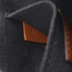 Pre Owned Louis Vuitton Dauphine Mini Brown Beige Monogram Reverse Coated Canvas Leather Shoulder Bag