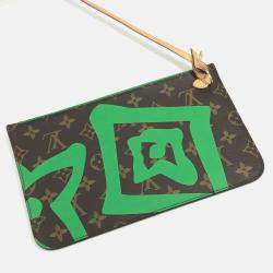 Pre Owned حقيبة توت لوي فيتون نيفرفل مونوغرام هاواي إصدار محدود بحمالة كتف مع حقيبة صغيرة قماش بني