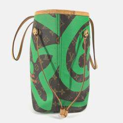 Pre Owned حقيبة توت لوي فيتون نيفرفل مونوغرام هاواي إصدار محدود بحمالة كتف مع حقيبة صغيرة قماش بني