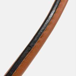 Pre Owned Louis Vuitton On My Side MM Beige Leather Handbag