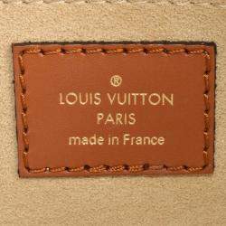 Pre Owned Louis Vuitton On My Side MM Beige Leather Handbag