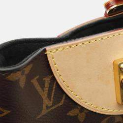 Pre Owned Louis Vuitton Duffle Brown Monogram Coated Canvas Leather Handbag