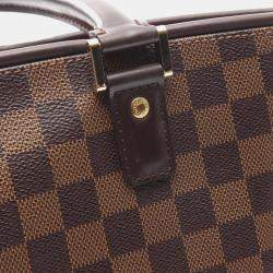 Pre Owned Louis Vuitton Manosque GM Damier Ebene Canvas Tote Bag