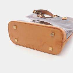 Pre Owned Louis Vuitton Cabas Amble Mm Tote Bag Monogram Plastics Brown