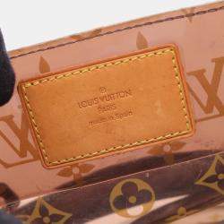 Pre Owned Louis Vuitton Cabas Amble Mm Tote Bag Monogram Plastics Brown