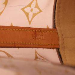 Pre Owned Louis Vuitton Cabas Amble Mm Tote Bag Monogram Plastics Brown