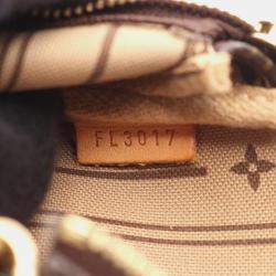 Pre Owned Louis Vuitton Mini Pochette Accessoires Monogram Canvas Leather Crossbody Bag