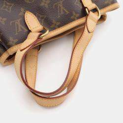 Pre Owned Louis Vuitton Batignolles Brown Monogram Canvas and Leather Shoulder Bag