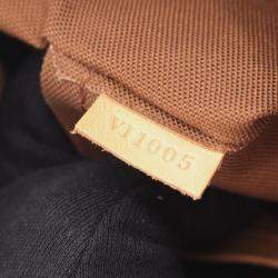 Pre Owned Louis Vuitton Batignolles Brown Monogram Canvas and Leather Shoulder Bag
