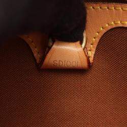 Pre Owned Louis Vuitton Ellipse PM Brown Monogram Canvas Leather Top Handle Bag