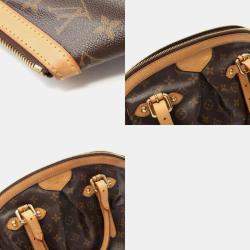 Pre Owned Louis Vuitton Tivoli GM Brown Monogram Canvas Leather Shoulder Bag