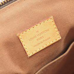Pre Owned Louis Vuitton Tivoli GM Brown Monogram Canvas Leather Shoulder Bag