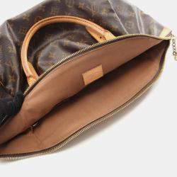 Pre Owned Louis Vuitton Tivoli GM Brown Monogram Canvas Leather Shoulder Bag