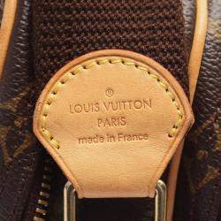 Pre Owned Louis Vuitton Reporter PM Brown Monogram Canvas Leather Crossbody Bag