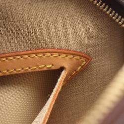 Pre Owned Louis Vuitton Reporter PM Brown Monogram Canvas Leather Crossbody Bag