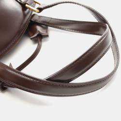 Pre Owned Louis Vuitton Verona PM Brown Damier Ebene Canvas Leather Shoulder Bag