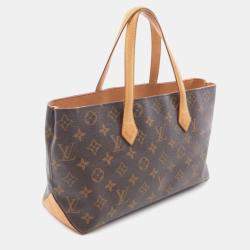 Pre Owned Louis Vuitton Wilshire PM Brown Monogram Canvas Tote