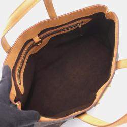Pre Owned Louis Vuitton Wilshire PM Brown Monogram Canvas Tote