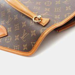 Pre Owned Louis Vuitton Bel Air Brown Monogram Canvas Shoulder Bag