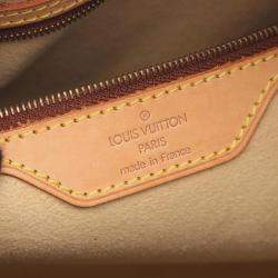 Pre Owned Louis Vuitton Cite GM Brown Monogram Canvas Shoulder Travel Bag