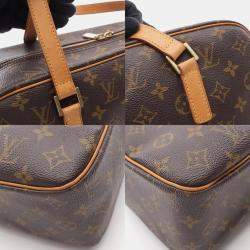 Pre Owned Louis Vuitton Cite GM Brown Monogram Canvas Shoulder Travel Bag