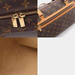 Pre Owned Louis Vuitton Cite GM Brown Monogram Canvas Shoulder Travel Bag