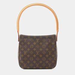 Pre Owned Louis Vuitton Looping MM Brown Monogram Canvas Shoulder Bag