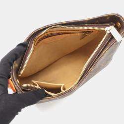 Pre Owned Louis Vuitton Looping MM Brown Monogram Canvas Shoulder Bag