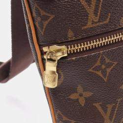 Pre Owned Louis Vuitton Pochette Valmy Brown Monogram Canvas Crossbody Bag