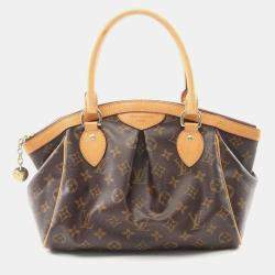 Pre Owned Louis Vuitton Tivoli PM Brown Monogram Canvas Tote Bag