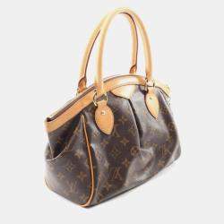 Pre Owned Louis Vuitton Tivoli PM Brown Monogram Canvas Tote Bag
