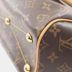 Pre Owned Louis Vuitton Tivoli PM Brown Monogram Canvas Tote Bag