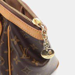 Pre Owned Louis Vuitton Tivoli PM Brown Monogram Canvas Tote Bag