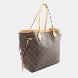 Pre Owned Louis Vuitton Neverfull MM Brown Monogram Canvas Tote Bag