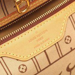 Pre Owned Louis Vuitton Neverfull MM Brown Monogram Canvas Tote Bag
