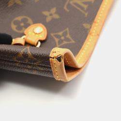Pre Owned Louis Vuitton Neverfull MM Brown Monogram Canvas Tote Bag