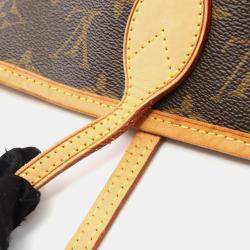Pre Owned Louis Vuitton Neverfull MM Brown Monogram Canvas Tote Bag