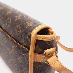 Pre Owned Louis Vuitton Sologne Brown Monogram Canvas Shoulder Bag