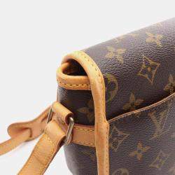 Pre Owned Louis Vuitton Sologne Brown Monogram Canvas Shoulder Bag