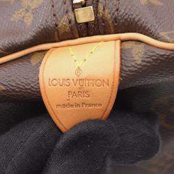 Pre Owned Louis Vuitton Keepall 55 Brown Monogram Canvas Travel Bag