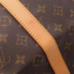 Pre Owned Louis Vuitton Keepall 55 Brown Monogram Canvas Travel Bag