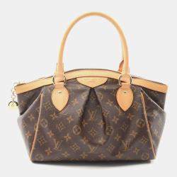 Pre Owned Louis Vuitton Tivoli PM Brown Monogram Canvas Tote Bag