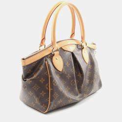 Pre Owned Louis Vuitton Tivoli PM Brown Monogram Canvas Tote Bag